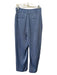Vince Size 6 Cornflower Blue Polyester Button & Zip Tapered Straight Pants Cornflower Blue / 6