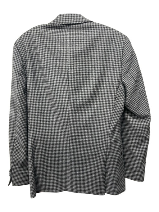 Boss Gray & Black Houndstooth Vest Inc. 2 Button Men's Blazer Gray & Black / 36R