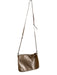 Elliot Lucca Beige Leather Gold hardware Cross Body Zip closure Rock Stud Bag Beige