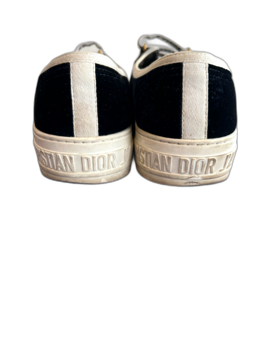 Christian Dior Shoe Size 36 Prussian Blue Velvet Laces Almond Toe Sneaker Shoes Prussian Blue / 36