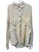 Porter collective Size S White Cotton Gauze Knit Sleeves Chest Pockets Top White / S