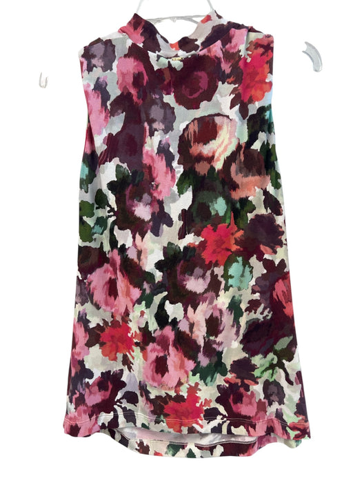 St John Size S Multi Rayon Sleeveless Cowl Neck Abstract Top Multi / S