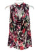 St John Size S Multi Rayon Sleeveless Cowl Neck Abstract Top Multi / S