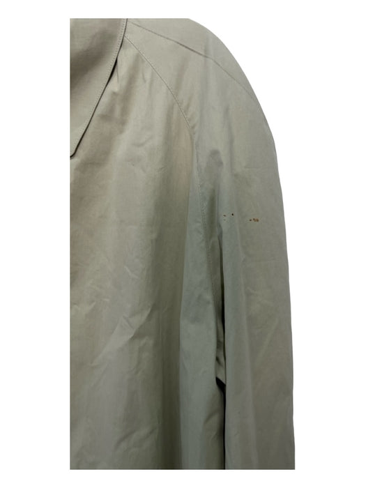 Burberry AS IS Size Est XL Tan Cotton Solid Front Pockets Buttons Men's Jacket Est XL
