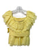 Lilly Pulitzer Size Medium Yellow Cotton Smocked Eyelet Ruffle Detail Skirt Set Yellow / Medium