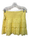 Lilly Pulitzer Size Medium Yellow Cotton Smocked Eyelet Ruffle Detail Skirt Set Yellow / Medium