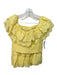 Lilly Pulitzer Size Medium Yellow Cotton Smocked Eyelet Ruffle Detail Skirt Set Yellow / Medium