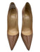 Christian Louboutin Shoe Size 41 Tan Patent Leather Pointed Toe Stiletto Pumps Tan / 41
