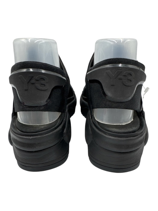 Y-3 Shoe Size 7 Black Textile & Rubber Platform Sandals Black / 7