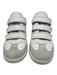 Isabel Marant Shoe Size 39 White & Silver Leather Velcro Strap Metallic Sneakers White & Silver / 39
