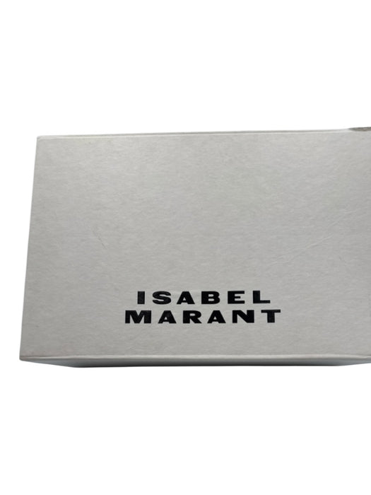 Isabel Marant Shoe Size 39 White & Silver Leather Velcro Strap Metallic Sneakers White & Silver / 39