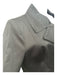 Burberry Size 12 Black Cotton Double Breast Trench Coat Side Pocket Coat Black / 12