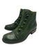 Miz Mooz Shoe Size 6 Green Leather Side Zip Booties Green / 6