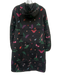 Joules Size 6 Black & Multi Polyester Botanical Snap & Zip Front Hooded Coat Black & Multi / 6