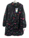 Joules Size 6 Black & Multi Polyester Botanical Snap & Zip Front Hooded Coat Black & Multi / 6