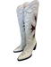 Gvasalia Shoe Size 40 White, Brown & Black Leather Upper Western Cowboy Boots White, Brown & Black / 40