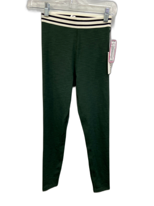 Splits 59 Size S Green, Black & Cream Polyester Blend Elastic Waistband Leggings Green, Black & Cream / S