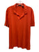 Theory Size XL Red Cotton Solid Polo Men's Short Sleeve Red / XL