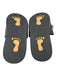 Phillip Plein Shoe Size 40 Black Leather Embossed Sandal Men's Shoes Black / 40