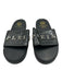 Phillip Plein Shoe Size 40 Black Leather Embossed Sandal Men's Shoes Black / 40