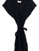 XiRENA Size L Black Cotton round split neck Cap Sleeve Shift Belt Inc Dress Black / L