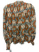 Ulla Johnson Size S / 6 Orange, Blue & Beige Cotton & Viscose Abstract Print Top Orange, Blue & Beige / S / 6