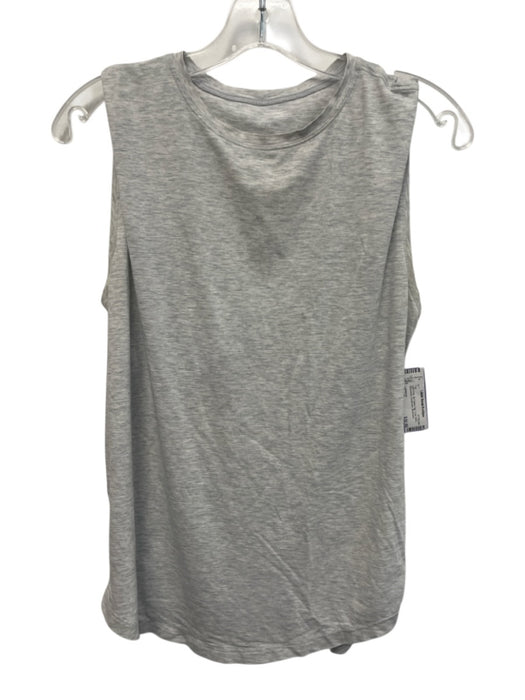 Lululemon Size Est S Light Gray No Fabric Tag Crew Neck Sleeveless Heathered Top Light Gray / Est S