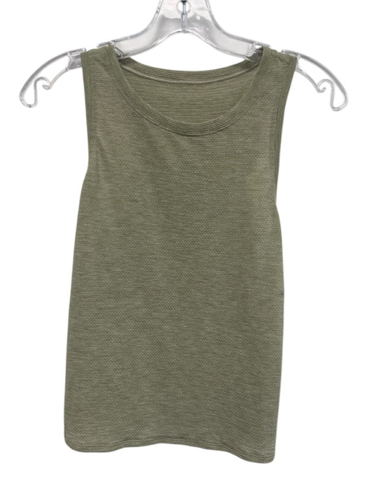 Lululemon Size Est S Olive Green No Fabric Tag Crew Neck Sleeveless Top Olive Green / Est S