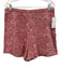 Julia Amory Size L Red & White Cotton Blend Sleeveless Abstract Print Short Set Red & White / L