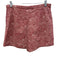 Julia Amory Size L Red & White Cotton Blend Sleeveless Abstract Print Short Set Red & White / L