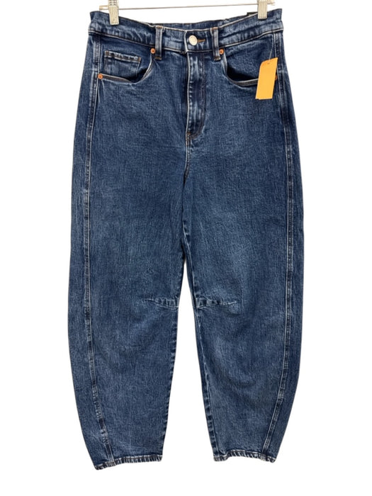 Blank NYC Size 29 Dark Wash Cotton Barrel Leg High Rise Zip Fly Jeans Dark Wash / 29