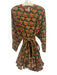 Rhode Resort Size XS Black, Orange & Green Cotton Floral Godet hem Dress Black, Orange & Green / XS