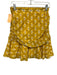 Veronica Beard Size 4 Yellow, White, Brown Cotton Blend Ruched Floral Skirt Yellow, White, Brown / 4