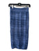 sessun Size XS Blue Cotton & Wool Knit Faux Buttons Middle Slit Midi Skirt Blue / XS