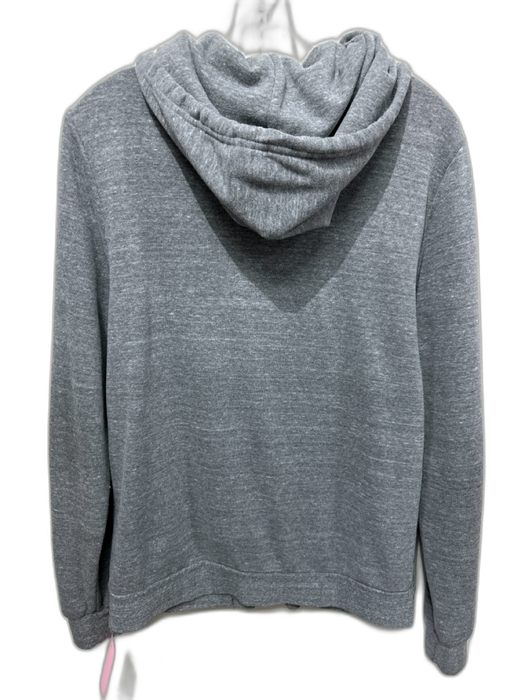 Aviator Nation Size L Gray & multi Cotton Zip Up Stripes Hoodie Jacket Gray & multi / L