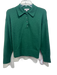 J. Crew Size Small Forest Green Wool & Polyamide Blend Knit Collar Sweater Forest Green / Small