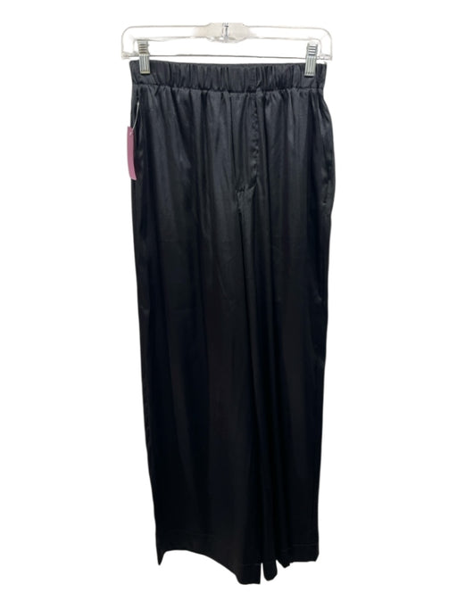 Daily Drills Size XS Black Polyester Elastic Waist Wide Leg Pants Black / XS