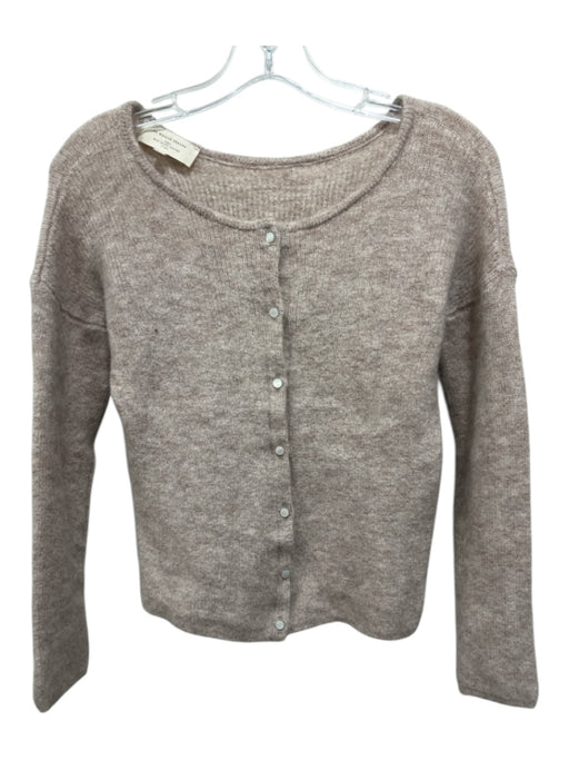 La maille sezane Size XS Beige Mohair Blend Button Up Long Sleeve Cardigan Beige / XS