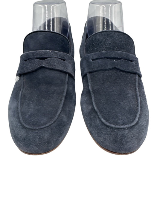 Ann Mashburn Shoe Size 39 Navy Suede Penny Loafer Shoes Navy / 39