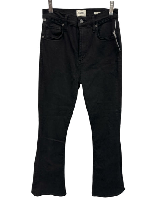 Citizens of Humanity Size 25 Black Cotton Denim High Rise Flare Pockets Jeans Black / 25