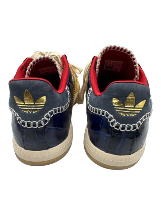 Adidas Shoe Size 9 Yellow, Red, Blue Leather Upper Lace Up Mixed Print Sneakers Yellow, Red, Blue / 9