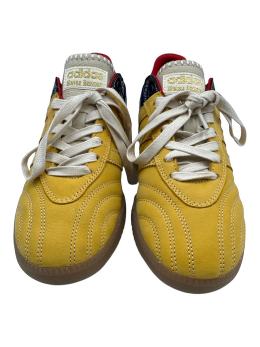 Adidas Shoe Size 9 Yellow, Red, Blue Leather Upper Lace Up Mixed Print Sneakers Yellow, Red, Blue / 9