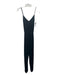 Rag & Bone Size 2 Black Viscose & Silk Spaghetti Strap Straight Leg Jumpsuit Black / 2