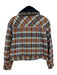 Maeve by ANTHROPOLGIE Size Small Blue, Brown & Green Cotton Blend Plaid Jacket Blue, Brown & Green / Small