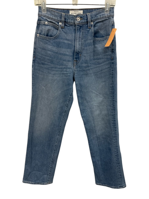 Slvrlake Size 26 Medium light wash Cotton Denim High Rise Button & Zip Fly Jeans Medium light wash / 26