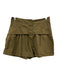 Ulla Johnson Size 4 Olive Green Cotton High Rise Button Fly A line Shorts Olive Green / 4