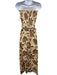 Sir. The Label Size 1 Cream Yellow & Brown Linen Shirred Strapless Skirt Set Cream Yellow & Brown / 1