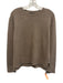 Jenni Kayne Size XS Brown Cashmere Long Sleeve V Neck Knit Ribbed Sweater Brown / XS