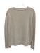 Jenni Kayne Size XS Beige Cashmere Long Sleeve V Neck Knit Ribbed Sweater Beige / XS