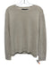 Jenni Kayne Size XS Beige Cashmere Long Sleeve V Neck Knit Ribbed Sweater Beige / XS